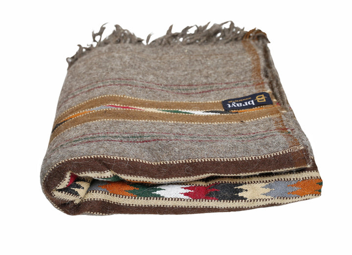 Grey Wool Shawl - Brayt