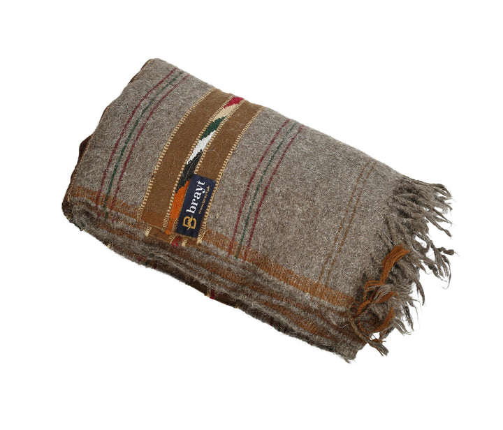 Grey Wool Shawl - Brayt