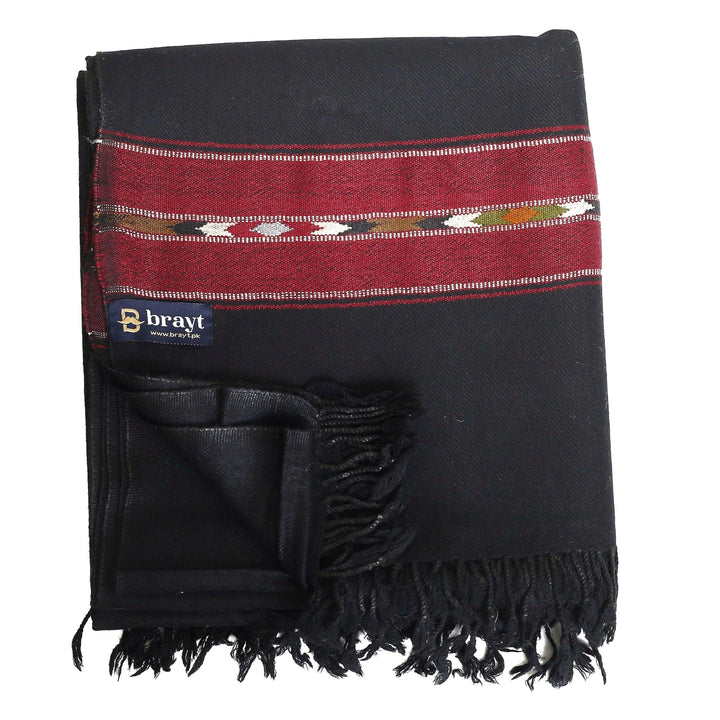 PREMIUM BLACK SHAWL - Brayt