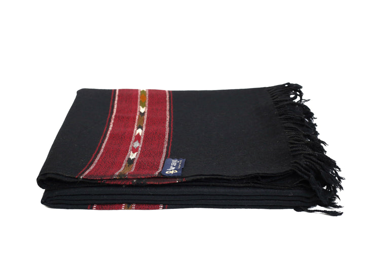 PREMIUM BLACK SHAWL - Brayt