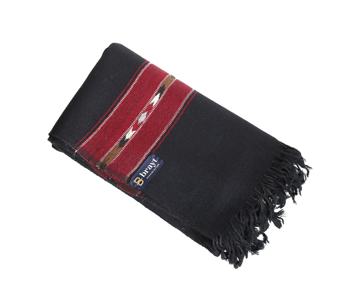 PREMIUM BLACK SHAWL - Brayt