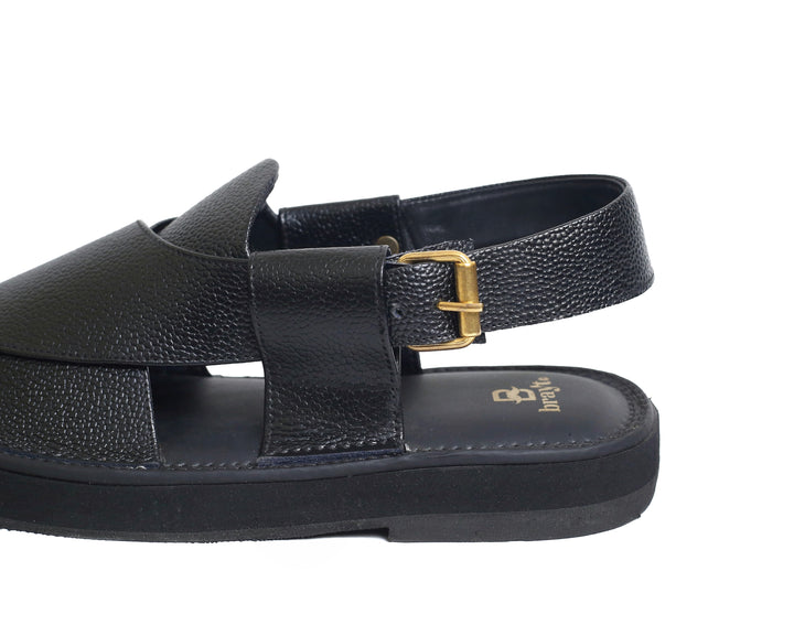 Kaptaan Chappal Black LW - Brayt