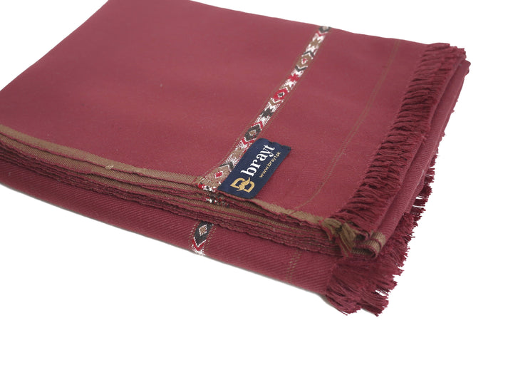 MAROON MEN SHAWL - Brayt