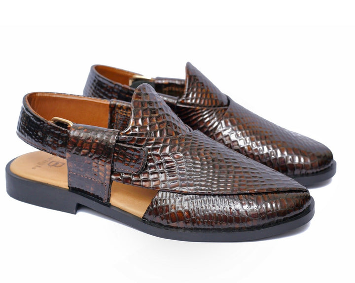 Step into timeless elegance with brayt Peshawari Chappals, Kaptaan Chappals, and Kheri Chappals for men. Explore our collection of handcrafted Peshawari sandals and Kohati Chappals, designed to exude style and comfort. Discover the finest selection of gents' Norozi Chappals that embody the rich cultural heritage of Pakistan. Shop now and embrace the essence of traditional footwear craftsmanship.