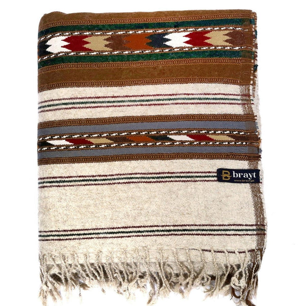 Ivory Wool Shawl - Brayt