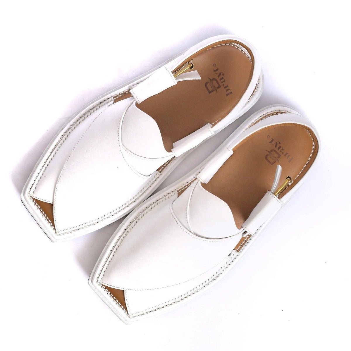 White chappals on sale