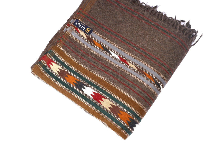 Brown Wool Shawl - Brayt
