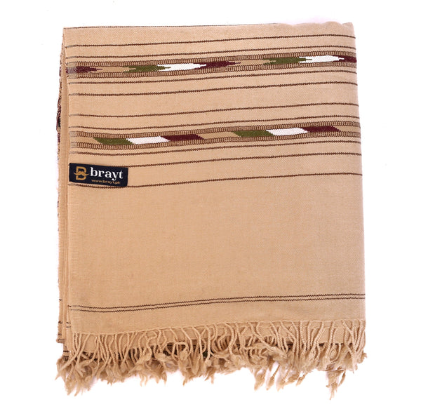 Premium Sand Shawl - Brayt