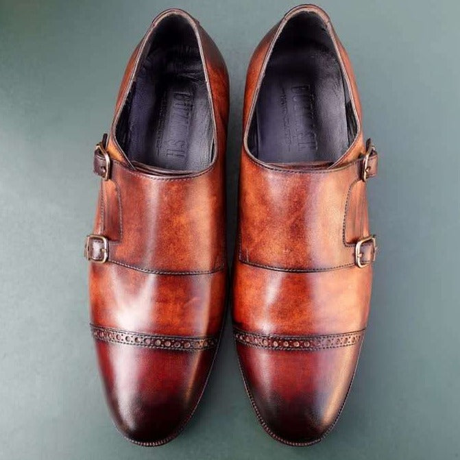 Dülmen Tobacco- Double Monk Strap In